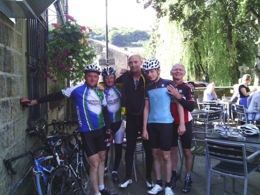 John Drake cyclist with Centreville