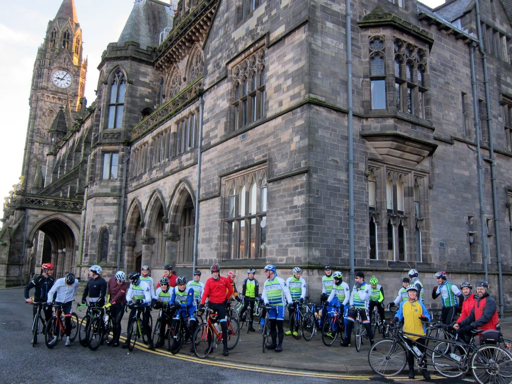 ABC Centreville Cycling Club Manchester South Pennines_reliability ride 2018_peleton start