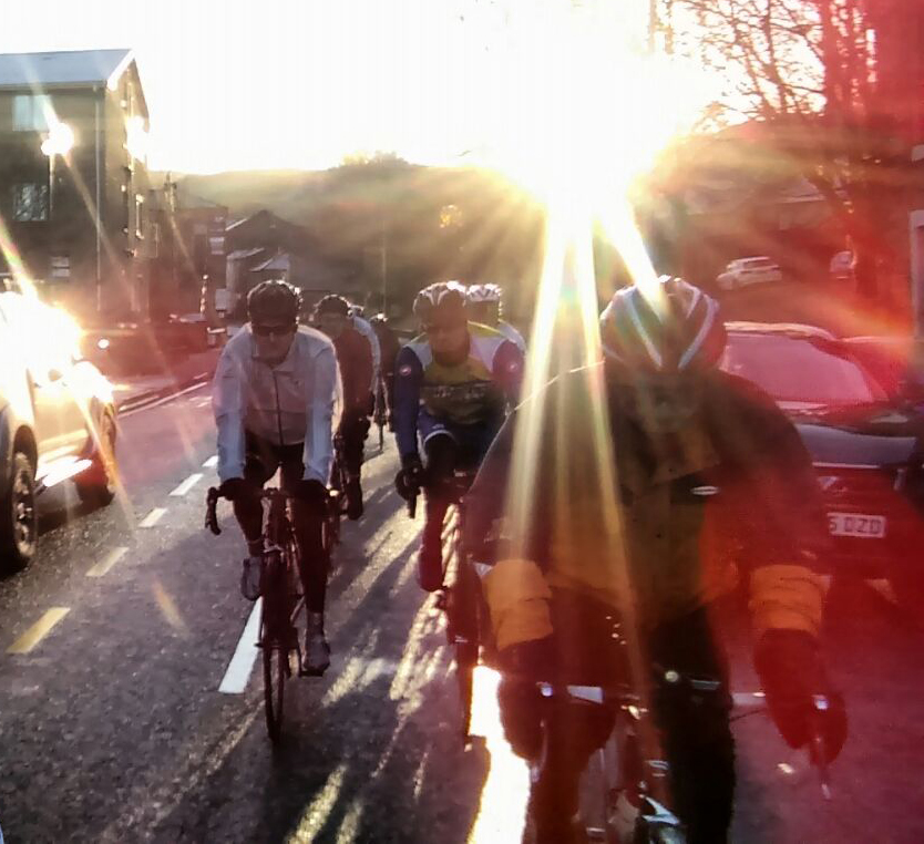 ABC Centreville Cycling Club Manchester South Pennines_reliability ride 2018_winter peleton